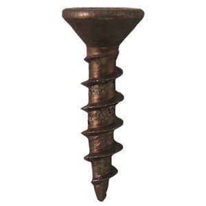 #8 x 1" Flat Head Assembly Screws, Square/Phillips Drive Coarse Thread and Sharp Point, Plain, Box of 1 Thousand by Quickscrews