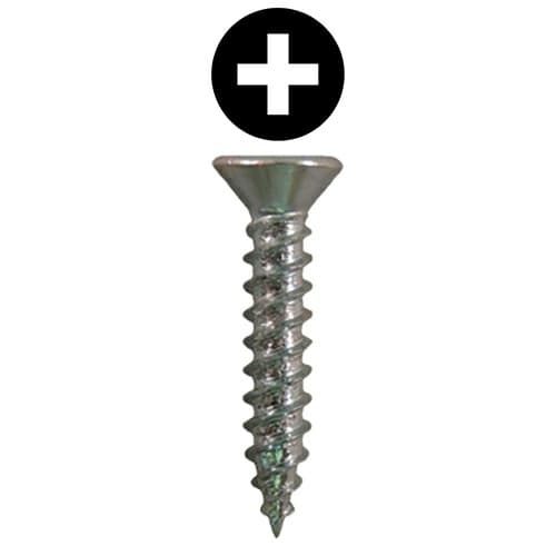 Quickscrews #4 Flat Head Phillips Drive Hinge and Drawer Slide Installation Screw