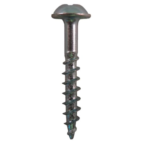 #8 x 1-3/4" Round Washer Head Assembly Screws, Square/Phillips Drive Coarse Thread and Sharp Point, Zinc, Box of 5 Thousand by Quickscrews