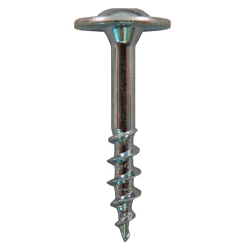 #8 x 7/8" Large Round Washer Head Drawer Front Adjusting Screws, Square/Phillips Drive Coarse Thread and Sharp Point, Zinc, Box of 8 Thousand by Quickscrews
