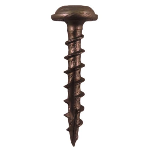 #8 x 1" Round Washer Head Assembly Screws, Square/Phillips Drive Coarse Thread and Double Auger Point, Plain, Box of 11 Thousand by Quickscrews