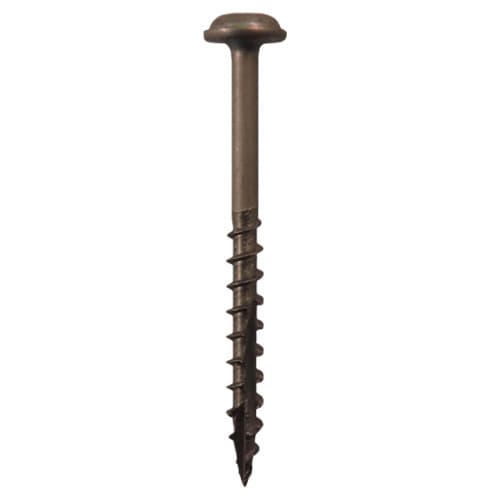 #8 x 1-3/4" Round Washer Head Assembly Screws, Square/Phillips Drive Coarse Thread and Double Auger Point, Plain, Box of 5 Thousand by Quickscrews