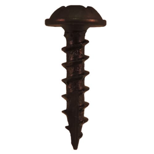 #8 x 3/4" Round Washer Head Compact Hinge Screws, Square/Phillips Drive Coarse Thread and Type 17 Auger Point, Plain, Box of 10 Thousand by Quickscrews