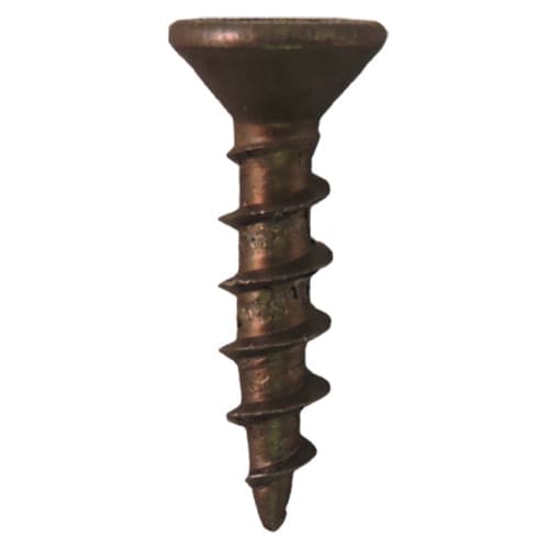#8 x 1" Flat Head Assembly Screws, Square/Phillips Drive Coarse Thread and Sharp Point, Plain, Box of Hundred by Quickscrews
