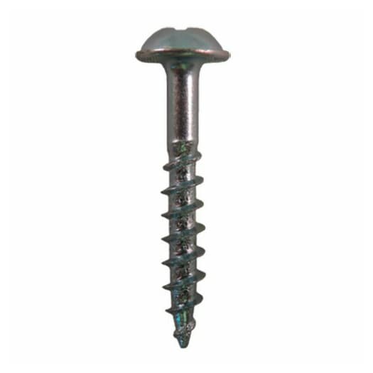 #8 x 1-1/8" Round Washer Head Assembly Screws, Square/Phillips Drive Coarse Thread and Sharp Point, Zinc, Box of Hundred by Quickscrews