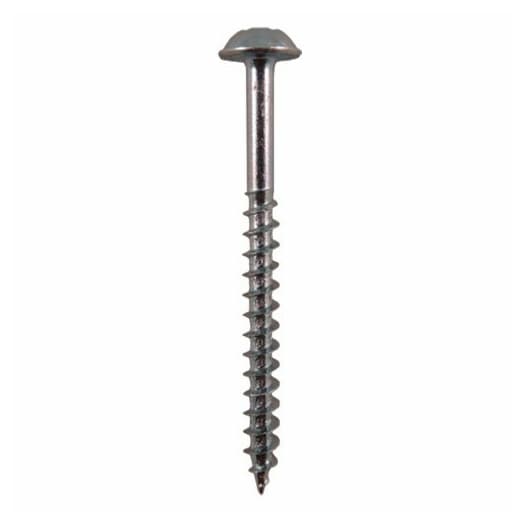 #8 x 2" Round Washer Head Assembly Screws, Square/Phillips Drive Coarse Thread and Sharp Point, Zinc, Box of Hundred by Quickscrews