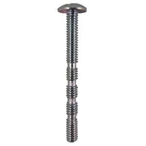 4mm x 45mm Truss Head Machine Screws, Phillips/Slotted Drive M4 Thread and Blunt Point, Zinc, Box of 1 Thousand by Quickscrews