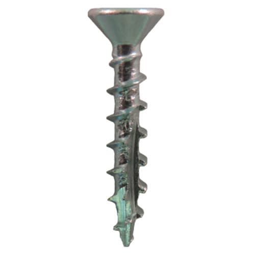 #8 x 1" Flat Head Assembly Screws, Square/Phillips Drive Coarse Thread with Nibs and Double Auger Point, Zinc, Box of 1 Thousand by Quickscrews