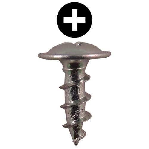 #8 x 7/16" Round Washer Head Drawer Slide Screws, Phillips Drive Coarse Thread and Sharp Point, Zinc, Box of 5 Thousand by Quickscrews