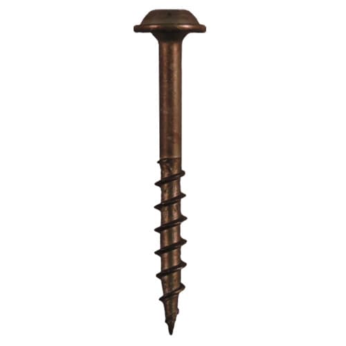 #8 x 1" Round Washer Head Face Frame/Pocket-Hole Screws, Square Drive Coarse Thread and Type 17 Auger Point, Plain, Box of 1 Thousand by Quickscrews