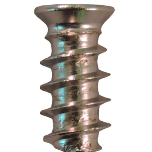6.3mm x 14.5mm Flat Head Euro Screws, Pozi Drive Type B Thread and Blunt Point, Nickel, Box of 8 Thousand by Quickscrews