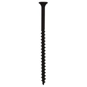 #8 x 3" Bugle Head Drywall Screws, Phillips Drive Coarse Thread and Sharp Point, Black, Box of 2 Thousand by Quickscrews