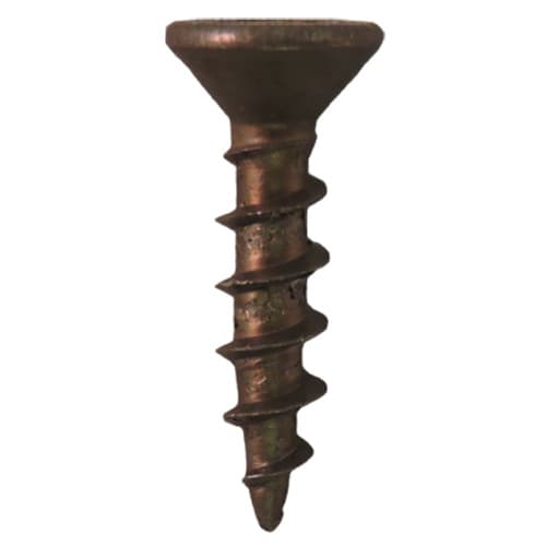 #8 x 5/8" Flat Head Hinge Edge Screws, Square/Phillips Drive Coarse Thread and Sharp Point, Plain, Box of 15 Thousand by Quickscrews