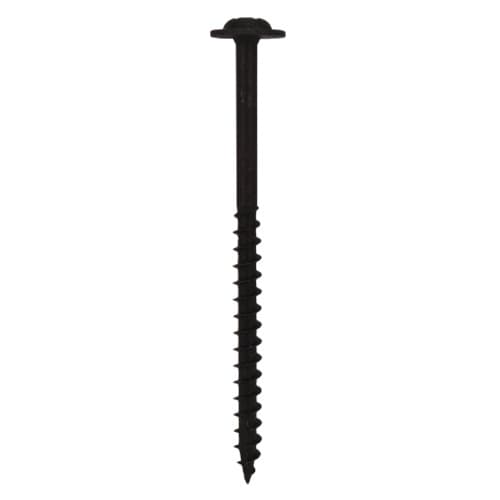 #10 x 3" Round Washer Head Installation Screws, Square/Phillips Drive Coarse Thread and Double Auger Point, Black, Box of 1.5 Thousand by Quickscrews