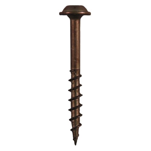 #8 x 1-1/2" Round Washer Head Face Frame/Pocket-Hole Screws, Square Drive Coarse Thread and Type 17 Auger Point, Plain, Box of 7 Thousand by Quickscrews