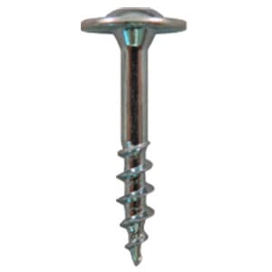 #8 x 1-1/4" Large Round Washer Head Drawer Front Adjusting Screws, Square/Phillips Drive Coarse Thread and Sharp Point, Zinc, Box of 6 Thousand by Quickscrews