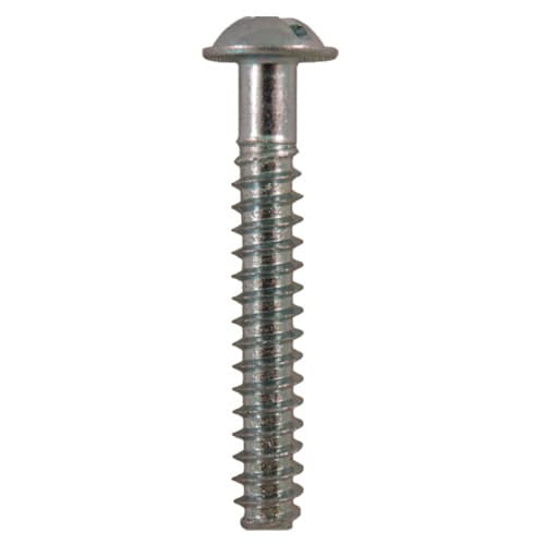 #12 x 1-1/2" Round Washer Head Knob & Pull Machine Screws, Phillips/Slotted Drive Type B Thread and Blunt Point, Zinc, Box of 1 Thousand by Quickscrews