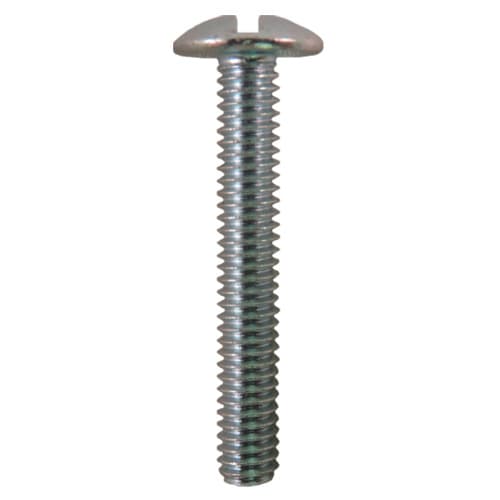 4mm x 45mm Truss Head Machine Screws, Phillips/Slotted Drive M4 Thread and Blunt Point, Zinc, Box of 4 Thousand by Quickscrews