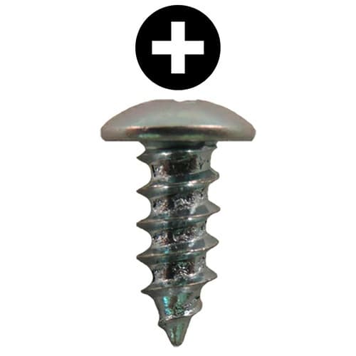 #8 x 7/16" Truss Head Hinge Edge Screws, Phillips Drive Fine Thread and Type A Point, Zinc, Box of 5 Thousand by Quickscrews