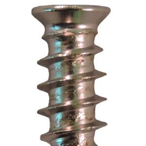 6mm x 18mm Flat Head Euro Screws, Pozi Drive Type B Thread and Blunt Point, Nickel, Box of 1 Thousand by Quickscrews