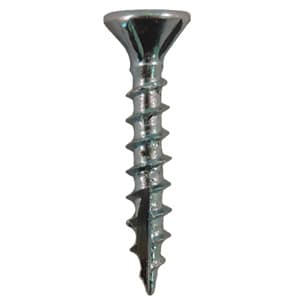 #8 x 1" Flat Head Assembly Screws, Square Drive Coarse Thread with Nibs and Type 17 Auger Point, Zinc, Box of 11 Thousand by Quickscrews