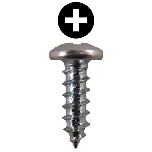 #6 x 7/16" Pan Head Hinge Edge Screws, Phillips Drive Fine Thread and Type A Point, Zinc, Box of 5 Thousand by Quickscrews