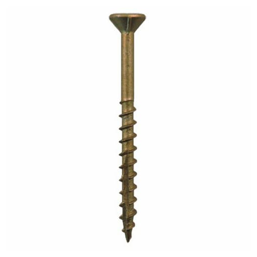 Quickscrews #7 Flat Head Square Drive Double Auger Point