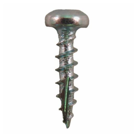 #8 x 3/4" Pan Head Hinge & Drawer Slide Screws, Square Drive Coarse Thread and Type 17 Auger Point, Zinc, Box of 10 Thousand by Quickscrews