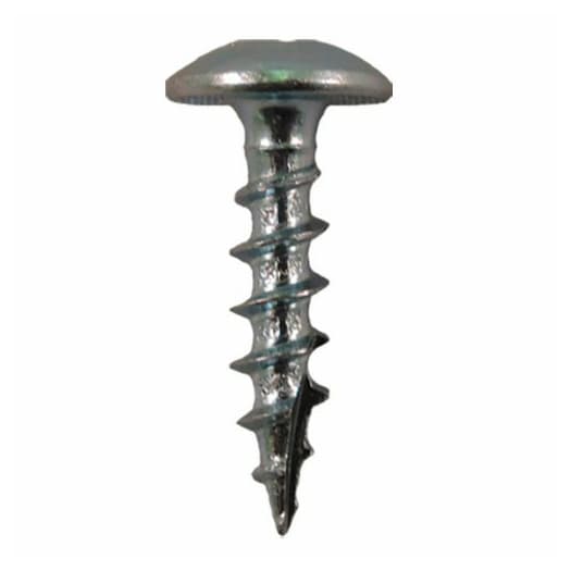 #8 x 3/4" Truss Head Compact Hinge Screws, Square Drive Coarse Thread and Type 17 Auger Point, Zinc, Box of 1 Thousand by Quickscrews