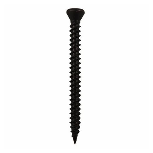 #6 x 2-1/4" Trim Head Drywall Screws, Square Drive Twinfast Thread and Twinfast Point, Black, Box of Hundred by Quickscrews