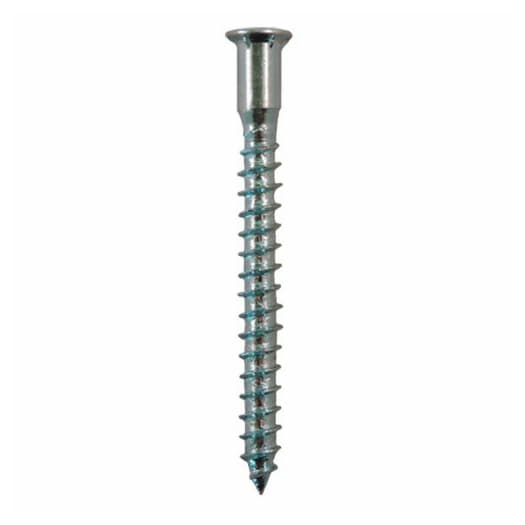5mm x 50mm Flat Head Confirmat Screw, Pozi Drive Fine Thread with Nibs and Blunt Point, Zinc, Box of Thousand by Wurth