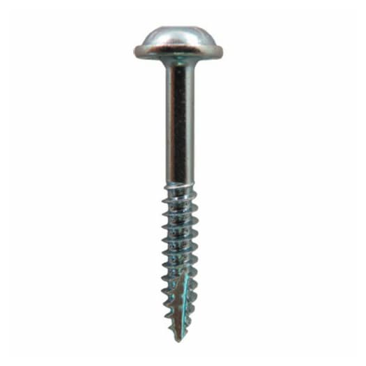 #7 x 1-1/4" Round Washer Head Face Frame/Pocket-Hole Screws, Square Drive Fine Thread and Type 17 Auger Point, Zinc, Box of 8 Thousand by Quickscrews