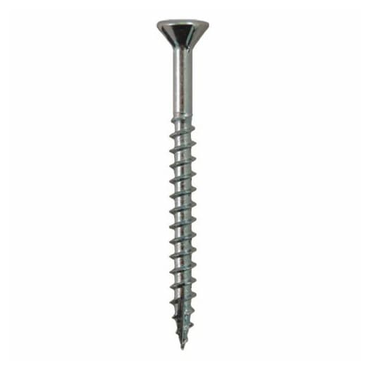 #6 x 1-3/4" Flat Head Hinge Edge Screws, Square Drive Coarse Thread with Nibs and Type 17 Auger Point, Zinc, Box of 5 Thousand by Quickscrews