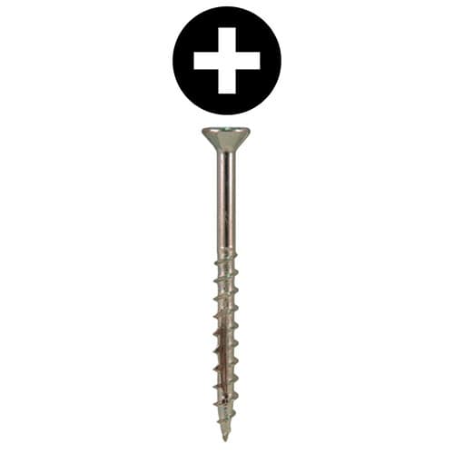Quickscrews #6 Flat Head Phillips Drive Double Auger Point Assembly Screw
