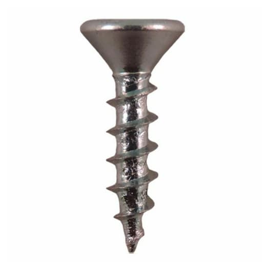 #8 x 1" Flat Head Assembly Screws, Square Drive Coarse Thread and Sharp Point, Zinc, Box of Hundred by Quickscrews
