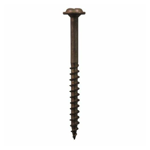 #8 x 3" Round Washer Head Assembly Screws, Square/Phillips Drive Coarse Thread and Sharp Point, Plain, Box of 5 Hundred by Quickscrews