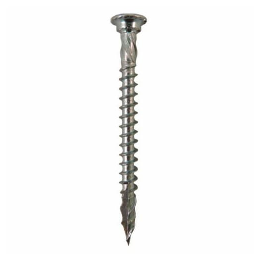 #8 x 2" Funnel Head Assembly Screws, Square Drive Coarse Thread and Type 17 Auger Point, Zinc, Box of 4 Thousand by Quickscrews