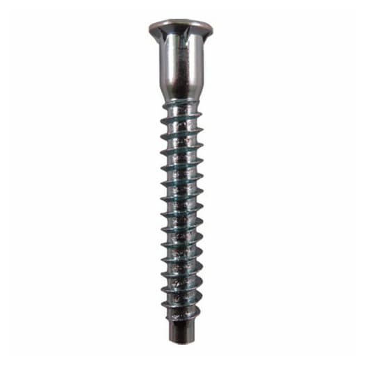 7mm x 50mm Flat Head Confirmat Screw, Pozi Drive Fine Thread with Nibs and Blunt Point, Zinc, Box of Hundred by Wurth