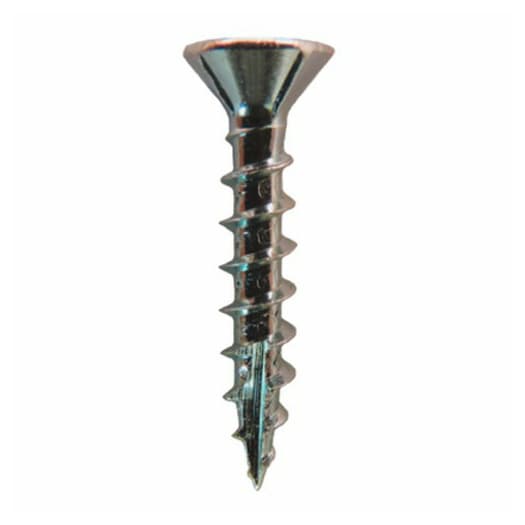 #8 x 3/4" Flat Head Assembly Screws, Torx Drive Coarse Thread with Nibs and Type 17 Auger Point, Zinc, Box of 1 Thousand by Quickscrews