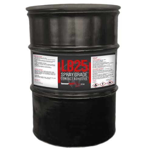 Tensorbond LB25 High Temperature Flammable Spray Contact Adhesive,Red, 54 Drum Drum
