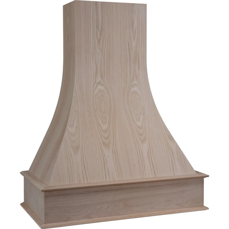36" Straight Range Hood with Broan Compatible Liner, Red Oak