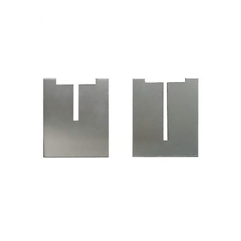 EH Series 2" x 3" Counter Support Face Plate, Clear Anodized Finish