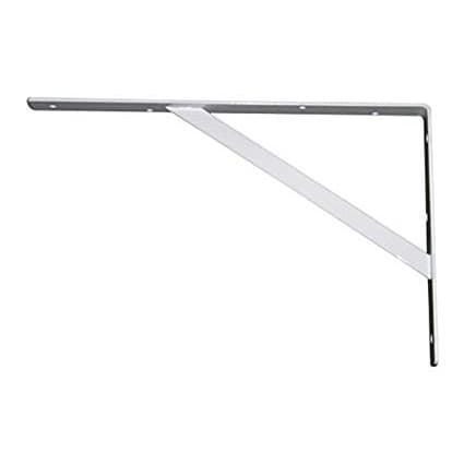 400mm L-Bracket, Epoxy White Finish