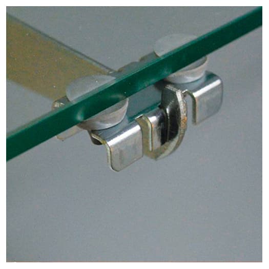 RV743 Center Shelf Rest, Satin Zinc Finish