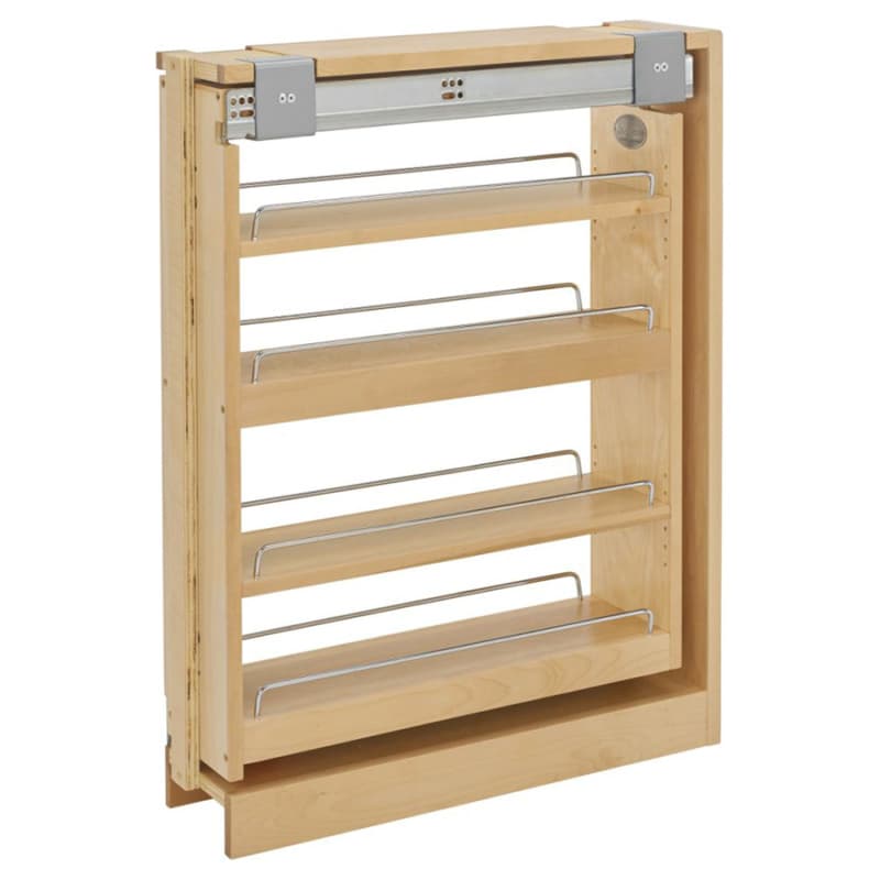 6" x 30" 4-Shelf Filler Pullout Organizer with BLUMOTION Soft-Closing, Wood