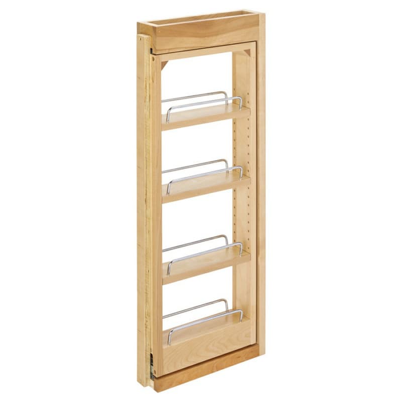 3" 5-Shelf Wall Filler Pullout Organizer, Semi-Gloss
