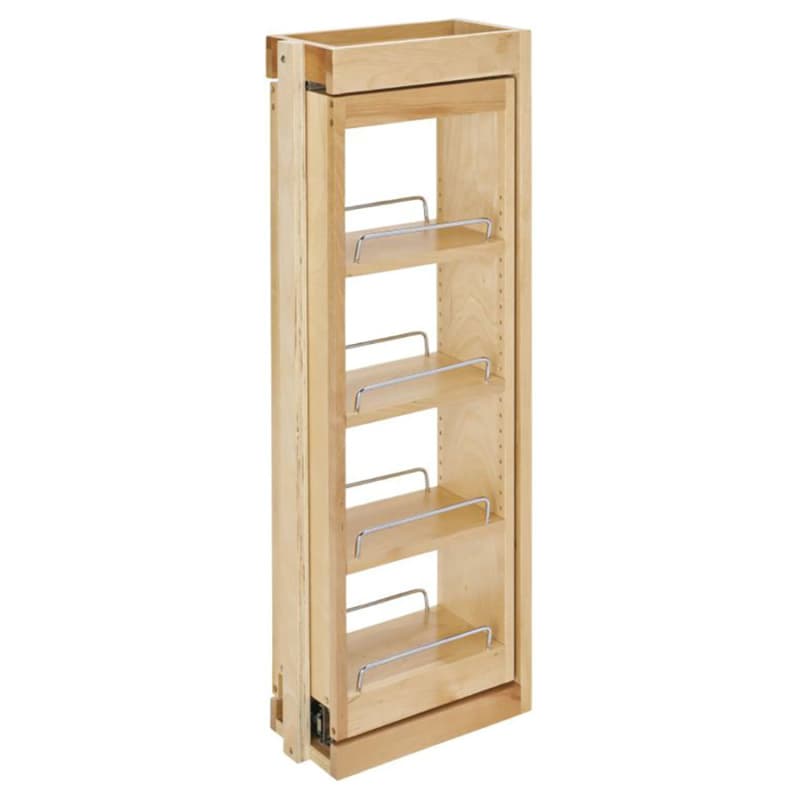 6" 3-Shelf Filler Pullout Organizer with Soft-Closing, Maple, 33" Height