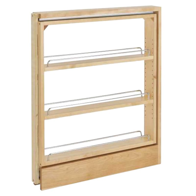 3" x 26-3/8" 3-Shelf Pullout Organizer, Maple