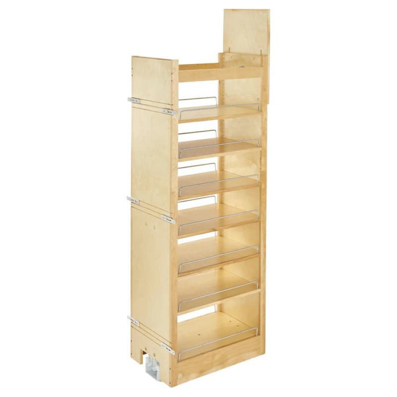14" 7-Shelf Tall Cabinet Pullout Pantry Organizer with Fulterer Soft-Close Slide