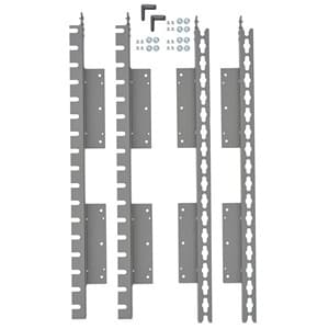 2-1/16'' Pilaster Upright Kit, Silver (10 Sets)